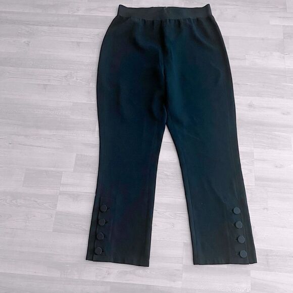 Cinq a Sept Black Cropped Pants Size 10 - Picture 1 of 9
